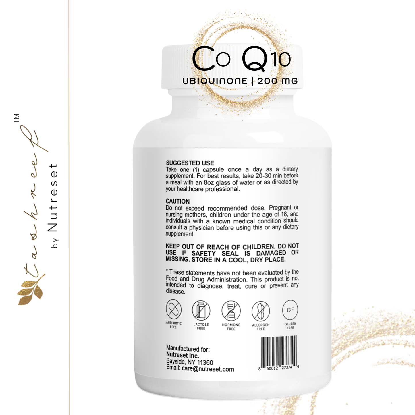 Tashreef CoQ10 200 mg (Ubiquinone) Softgels – Premium Heart, Energy & Antioxidant Support*