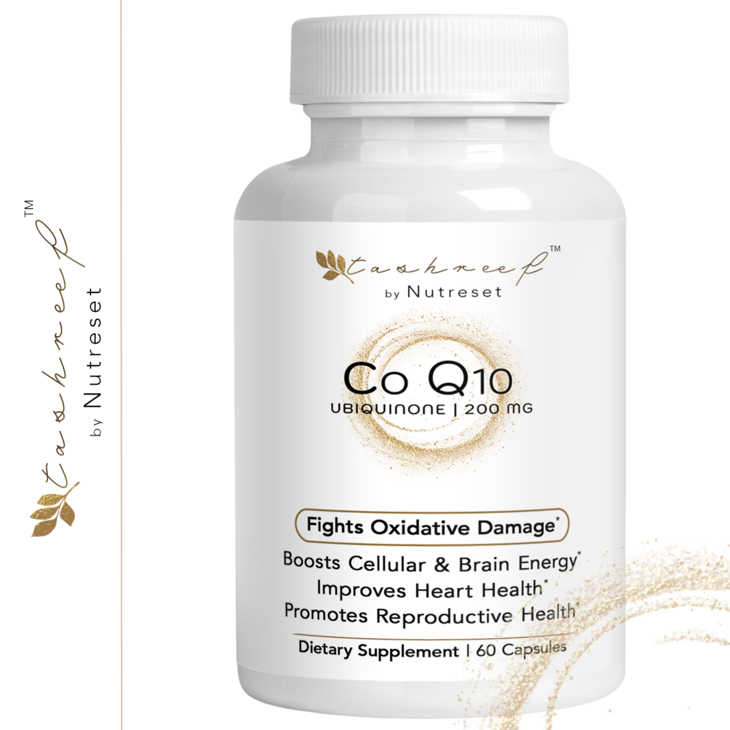 Tashreef CoQ10 200 mg (Ubiquinone) Softgels – Premium Heart, Energy & Antioxidant Support*