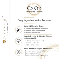 Tashreef CoQ10 (Ubiquinone) Capsules, 200 mg – 60 Count